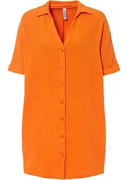 Dlouhá oversize halenka z bavlněného mušelínu, bonprix
