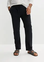 Chino kalhoty Regular Fit s podílem lnu, Straight, bonprix