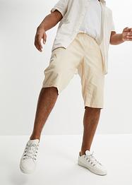 Dlouhé bermudy s podílem lnu, Loose Fit, RAINBOW