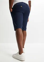 Chino bermudy s podílem lnu, se šňůrkou, Regular Fit, bonprix