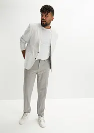 Chino kalhoty bez zapínání, sRegular Fit, se lnem, Straight, bonprix