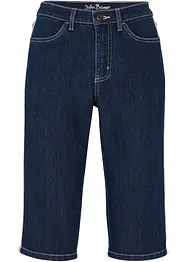 Džínové bermudy Slim Fit, High Waist, ke kolenům, bonprix