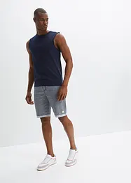 Teplákové bermudy se vzhledem denimu, bonprix