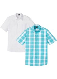 Lehká košile s krátkým rukávem (2 ks v balení), bpc bonprix collection