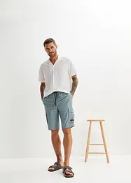 Cargo bermudy bez zapínání, pohodlný střih, Regular Fit, bonprix