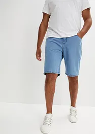 Džínové bermudy s elastickým pasem po stranách, Classic Fit, bonprix