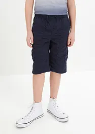 Cargo bermudy bez zapínání, z čisté bavlny, Regular Fit, bonprix