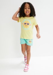 Dívčí triko a šortky (2dílná souprava), bpc bonprix collection