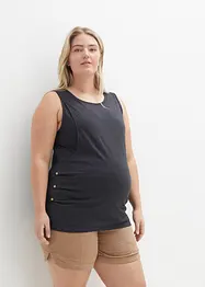 Těhotenský/kojicí top s knoflíky, bonprix