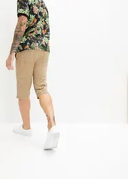 Strečové dlouhé bermudy se speciálním střihem pro břicho, Regular Fit, bonprix