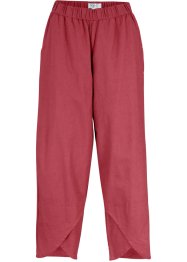Lněné kalhoty Loose Fit s pohodlnou pasovkou, délka nad kotníky, bpc bonprix collection