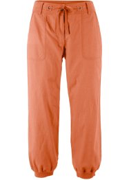 3/4 lněné kalhoty s pohodlnou pasovkou Loose Fit, bpc bonprix collection