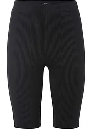 Krátké legíny z žebrovaného žerzeje, High Waist, bonprix