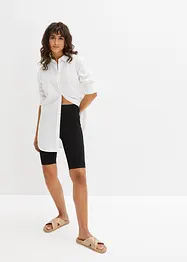 Krátké legíny z žebrovaného žerzeje, High Waist, bonprix