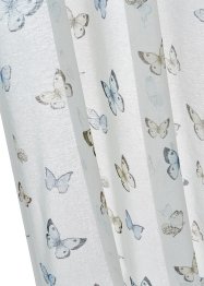 Záclona s recyklovaným polyesterem a potiskem motýlů (1 ks v balení), bpc living bonprix collection