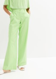 Tkané kalhoty s udržitelným lnem a pohodlnou pasovkou, bpc bonprix collection