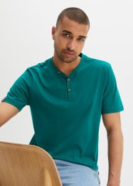 Henley tričko, krátký rukáv (2 ks v balení) z organické bavlny, bpc bonprix collection