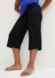 Žebrované kalhoty Culotte s pohodlnou pasovkou, bpc bonprix collection