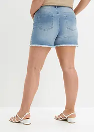 Džínové šortky Mid Waist, bonprix