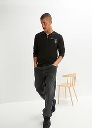 Henley triko ve vzhledu 2 v 1, dlouhý rukáv, John Baner JEANSWEAR