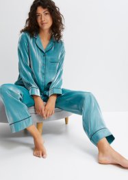 Saténové pyžamo s lesklým efektem, bpc bonprix collection
