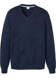 Premium svetr s výstřihem do V, bpc bonprix collection