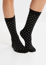 Ponožky s lemy bez potisku (5 párů), z organické bavlny, bpc bonprix collection