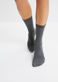Ponožky ze žíhaného vlákna (4 páry), s organickou bavlnou, bpc bonprix collection