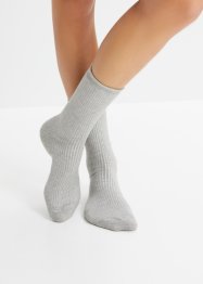 Ponožky se žebrovanou strukturou (5 párů), s organickou bavlnou, bpc bonprix collection