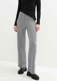 Žerzejové kalhoty s pepito vzorem a rozparkem, bpc bonprix collection