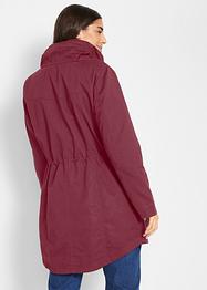 Krátká bavlněná parka se stojáčkem, vypasovaná, bpc bonprix collection