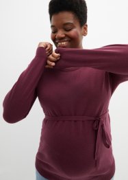 Těhotenský svetr ze 100% bavlny, se zavazovacím páskem, bpc bonprix collection