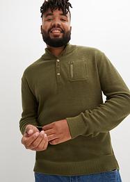 Svetr s knoflíkovou légou, John Baner JEANSWEAR