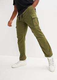 Strečové cargo kalhoty Loose Fit, Straight, RAINBOW