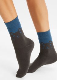 Termo ponožky (4 páry) s měkkým froté na rubu, bpc bonprix collection