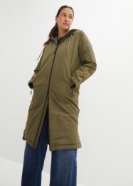 Vatovaný kabát do deště v midi délce, nepromokavý, bpc bonprix collection