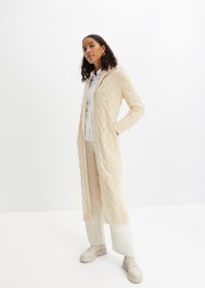 Pletený kabát s copánkovým vzorem, bpc bonprix collection