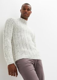 Žebrovaný svetr s podílem vlny, bpc bonprix collection