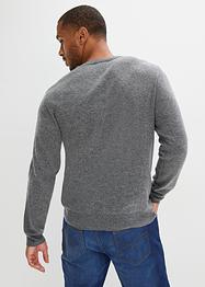 Vlněný svetr s podílem Good Cashmere Standard® a výstřihem do V, bpc selection premium