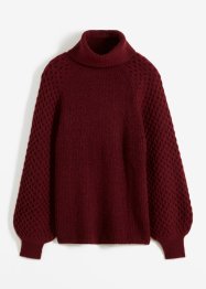 Hrubě pletený svetr s copánkovým vzorem, RAINBOW