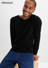 Vlněný svetr s podílem Good Cashmere Standard® a výstřihem do V, bpc selection premium