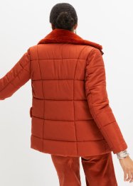 Prošívaná bunda s odnímatelnou umělou kožešinou, bpc selection