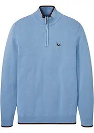 Svetr s límcem na zip s recyklovanou bavlnou, bonprix