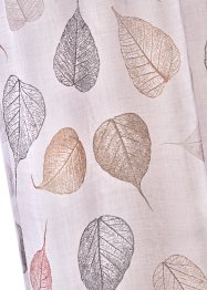 Záclona s recyklovaným polyesterem a květinovým potiskem (1 ks), bpc living bonprix collection