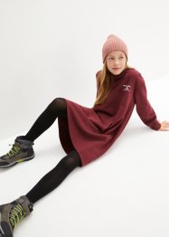 Dívčí mikinové šaty s kapucí, z organické bavlny, bpc bonprix collection