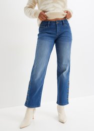 Zkrácené džíny s ozdobnými knoflíky a organickou bavlnou, RAINBOW