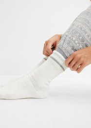 Termo ponožky (3 páry) s organickou bavlnou, rub z froté a srolovaný lem, bpc bonprix collection