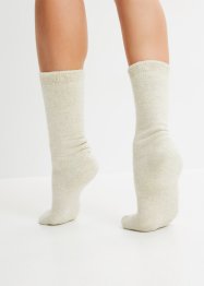 Termo ponožky (4 páry) s froté rubem, bpc bonprix collection