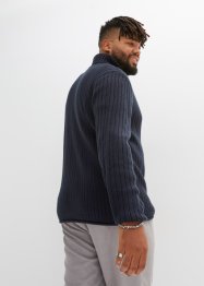 Jemně žebrovaný svetr s rolákovým límcem, bpc bonprix collection