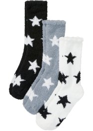Měkoučké ponožky (3 páry v balení) s dárkovou kartičkou, bpc bonprix collection